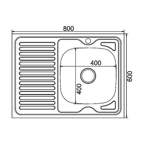 Мойка кухонная MIXLINE ML 528181 хром купить в интернет-магазине сантехники Sanbest