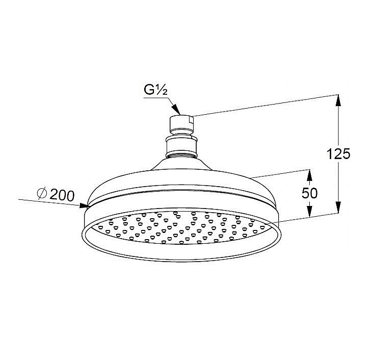 Верхний душ Kludi 1926 2751005 хром купить в интернет-магазине сантехники Sanbest