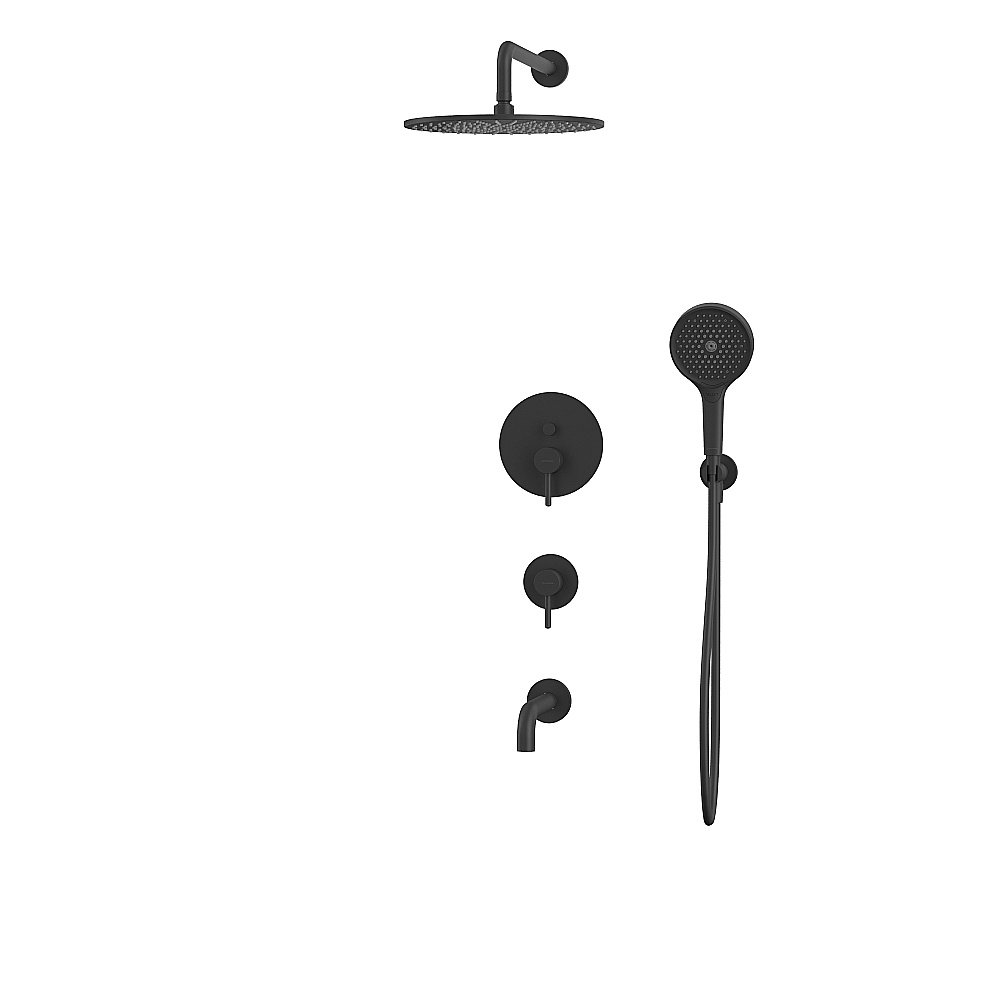 Душевая система WhiteCross Y YSET07TOPBL черная матовая купить в интернет-магазине сантехники Sanbest