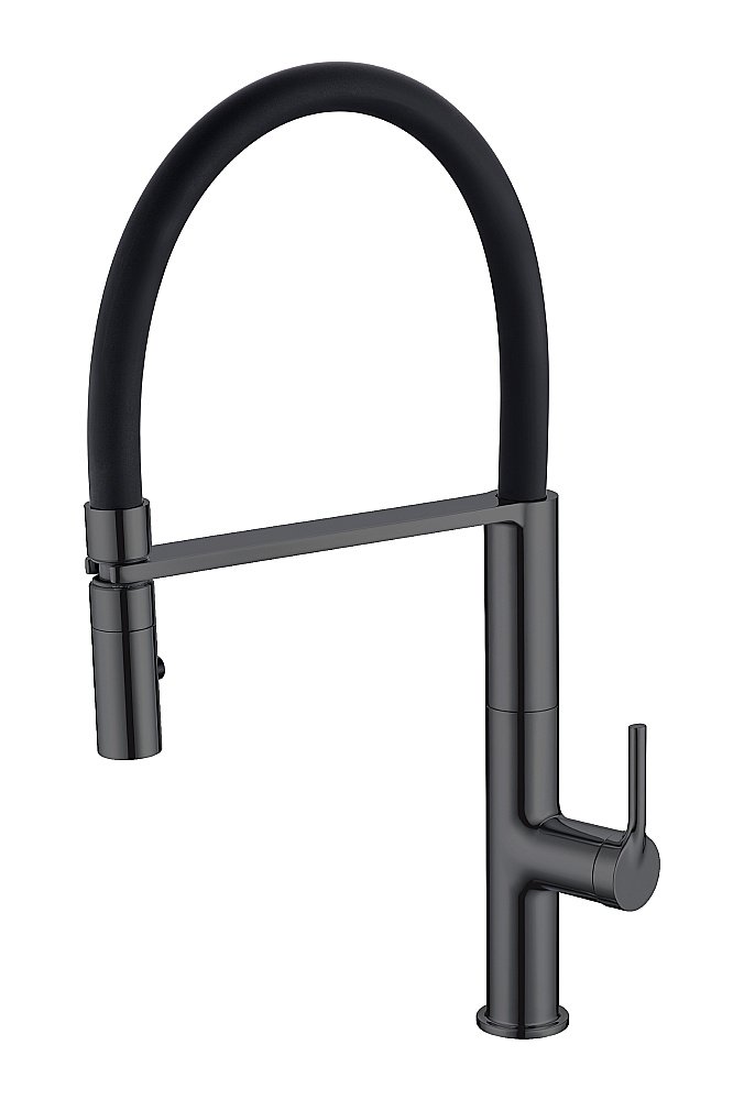 Смеситель для кухни Vincea VKF-114GM вороненая сталь купить в интернет-магазине сантехники Sanbest