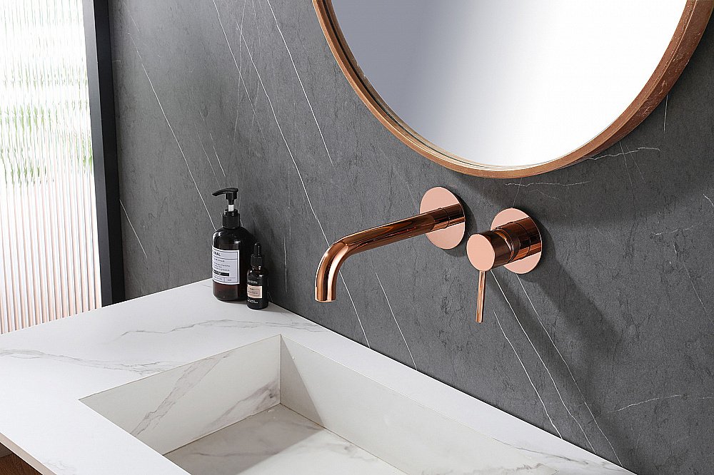 Смеситель для раковины Abber Wasser Kreis AF8112RG розовое золото купить в интернет-магазине сантехники Sanbest