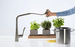 Смеситель для кухни Hansgrohe Metris Select 14884000 купить в интернет-магазине сантехники Sanbest