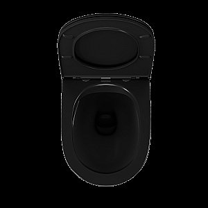 Унитаз подвесной с инсталляцией D&K Matrix DS1392501 черный матовый/кнопка черная матовая, безободковый, с крышкой микролифт купить в интернет-магазине Sanbest