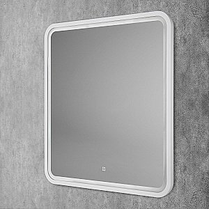 Зеркало Art&Max GENOVA AM-Gen-800-800-DS-F-White в ванную от интернет-магазине сантехники Sanbest