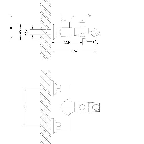 Набор смесителей Boch Mann IDA 10429 хром купить в интернет-магазине сантехники Sanbest