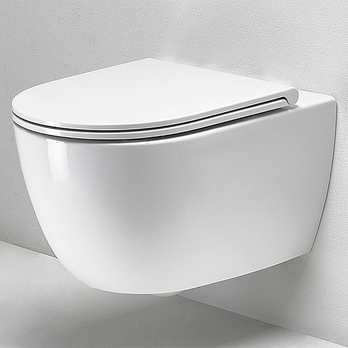 Унитаз подвесной Simas Trevi TRV18, безободковый, белый матовый купить в интернет-магазине Sanbest