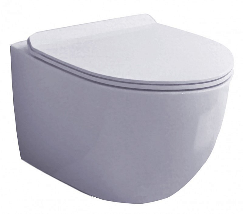 Унитаз подвесной Esbano Gardena ESUPGARDW безободковый, с крышкой микролифт, белый купить в интернет-магазине Sanbest