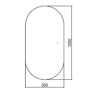 Зеркало ABBER Kontur AG6304SCG 55x105 золото в ванную от интернет-магазине сантехники Sanbest