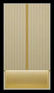 Шкаф подвесной Misty Vega 60 VEG-08060-031 кремовый для ванной в интернет-магазине сантехники Sanbest