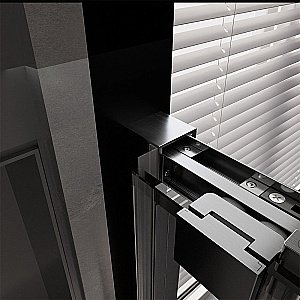 Душевая дверь Veconi Premium Trento PTD30-GR-140-01-C4 прозрачная/профиль брашированный графит купить в интернет-магазине Sanbest