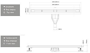 Душевой трап ESBANO S-LINE-60SG 60 золото купить в интернет-магазине Sanbest