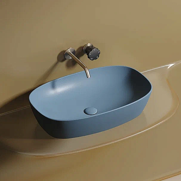 Раковина Ceramica Nova Element 60 CN6049ML голубая матовая купить в интернет-магазине Sanbest