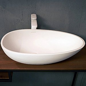 Раковина накладная Montebianco TUSCANY 12002 белая матовая купить в интернет-магазине Sanbest