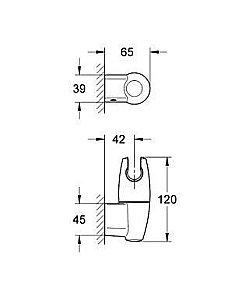 Настенный держатель Grohe Movario 28401 000 купить в интернет-магазине сантехники Sanbest