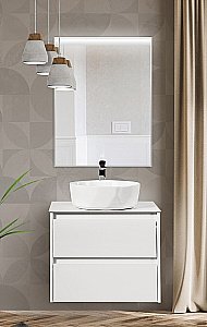 Тумба с раковиной и столешницей BelBagno KRAFT 60 Bianco Opaco для ванной в интернет-магазине Sanbest