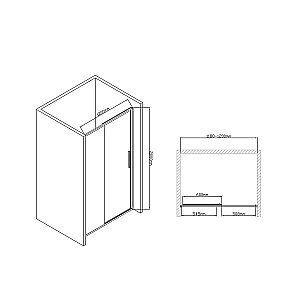 Душевая дверь Vincea Slim-U VDS-2SU120CL 120 купить в интернет-магазине Sanbest