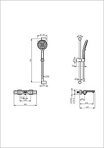 Смеситель для ванны с душем и термостатом WONZON & WOGHAND SOLID, Белый матовый (WW-C2011- A-MW) купить в интернет-магазине сантехники Sanbest