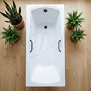 Ванна Delice Veneto DLR330061RB-G 170х75 белая/ручки черные купить в интернет-магазине Sanbest