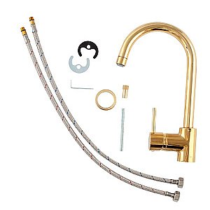 Смеситель для кухни PAINI Cox 78OT572LMKM золото купить в интернет-магазине сантехники Sanbest