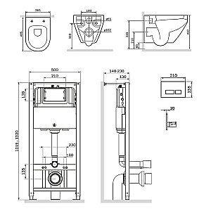 Унитаз подвесной AM.PM Spirit 2.0 IS47051.701700 белый, безободковый, с инсталляцией купить в интернет-магазине Sanbest
