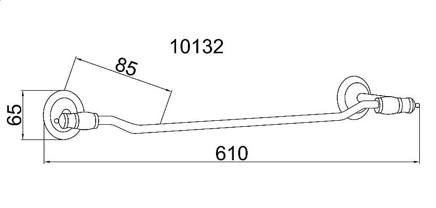 Полотенцедержатель Boheme Vogue Bianco 10132 купить в интернет-магазине сантехники Sanbest