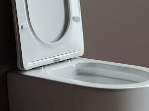 Унитаз подвесной Ceramica Nova Mia Rimless CN1805 безободковый, с крышкой микролифт купить в интернет-магазине Sanbest