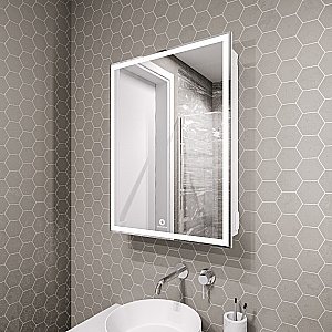 Зеркальный шкаф Grossman Меркадо 50 205005 белый купить в интернет-магазине сантехники Sanbest