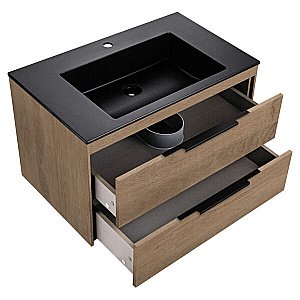 Тумба с раковиной Vincea Chiara 2D 800 N.Oak для ванной в интернет-магазине Sanbest