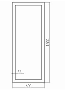 Зеркало MIXLINE Эфес 537439 60 в ванную от интернет-магазине сантехники Sanbest