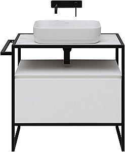 Тумба с раковиной Allen Brau Priority 80 1.31002.WM белый матовый для ванной в интернет-магазине Sanbest