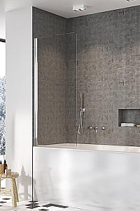 Шторка для ванны Radaway Nes 8 PNJ I 60 стекло прозрачное/профиль хром купить в интернет-магазине Sanbest