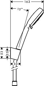 Душевая гарнитура Hansgrohe Crometta 100 Vario 26666400 купить в интернет-магазине сантехники Sanbest