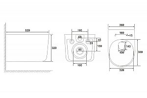 Унитаз подвесной Abber Ultra AC1302 белый, безободковый, с крышкой микролифт купить в интернет-магазине Sanbest