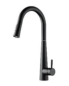 Смеситель для кухни Orange Steel M99-007b черный купить в интернет-магазине сантехники Sanbest