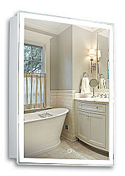 Зеркальный шкаф Azario Киото 50 LED-00002357 белый купить в интернет-магазине сантехники Sanbest