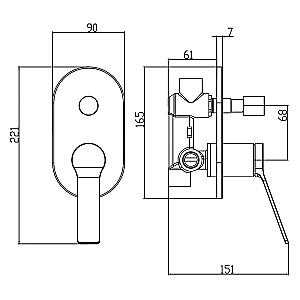 Душевая система Azario VISE AZ-VSA248330PA+82KPA черная матовая купить в интернет-магазине сантехники Sanbest