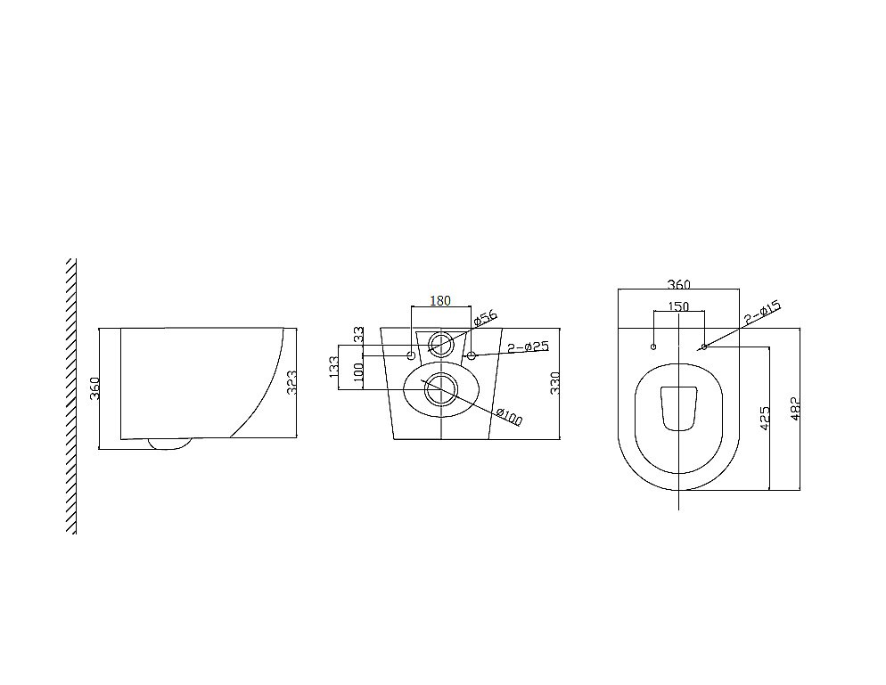 Унитаз подвесной Taliente Amato AM25010 безободковый, с крышкой микролифт, белый купить в интернет-магазине Sanbest