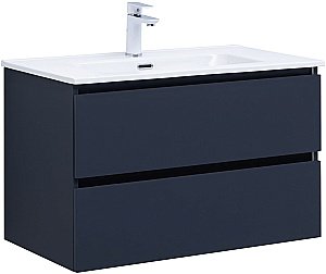 Тумба с раковиной Aquanet Вега 2.0 337949/254364 80 маренго для ванной в интернет-магазине Sanbest
