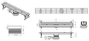 Душевой лоток Allen Brau Liberty 9.50001.SS 70 купить в интернет-магазине Sanbest
