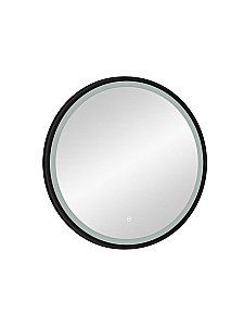 Зеркало Art&Max LIVORNO AM-Liv-600-DS-F-Nero в ванную от интернет-магазине сантехники Sanbest