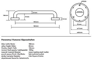 Поручень Bemeta Help program 301100401 купить в интернет-магазине сантехники Sanbest