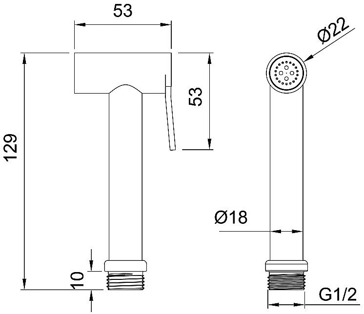 Гигиенический душ Allen Brau Priority 5.31028-31 черный матовый купить в интернет-магазине сантехники Sanbest