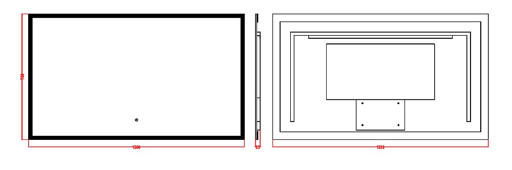 Зеркало Boheme Modern 120х70 544-120 в ванную от интернет-магазине сантехники Sanbest