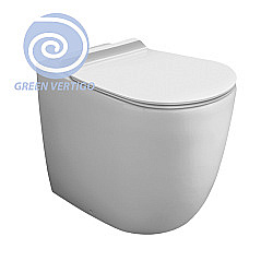 Унитаз приставной Simas Vignoni VI01VERT, безободковый, слив торнадо, белый купить в интернет-магазине Sanbest
