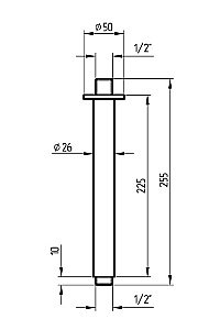 Держатель верхнего душа Migliore RICAMBI 19974 золото купить в интернет-магазине сантехники Sanbest