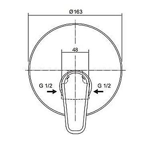 Смеситель для душа VIDIMA BALANCE A6996AA купить в интернет-магазине сантехники Sanbest