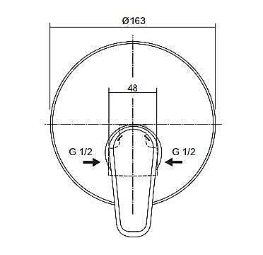 Смеситель для душа VIDIMA BALANCE A6996AA купить в интернет-магазине сантехники Sanbest