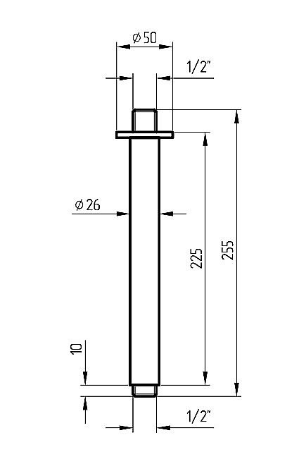 Держатель верхнего душа Migliore RICAMBI 19974 золото купить в интернет-магазине сантехники Sanbest