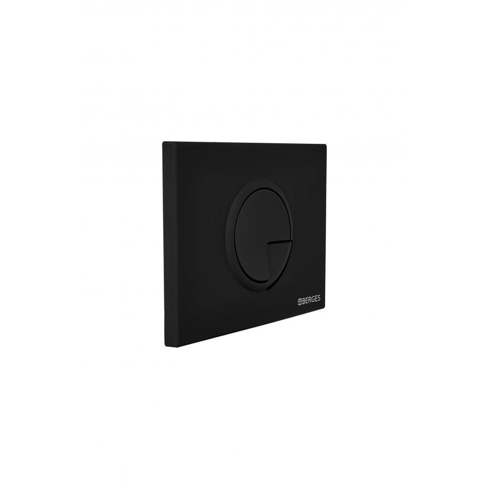 Кнопка для инсталляции BERGES NOVUM R5 черная купить в интернет-магазине сантехники Sanbest