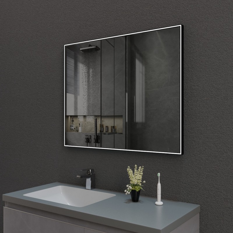 Зеркало ESBANO ES-3803KDB 100 черный матовый в ванную от интернет-магазине сантехники Sanbest